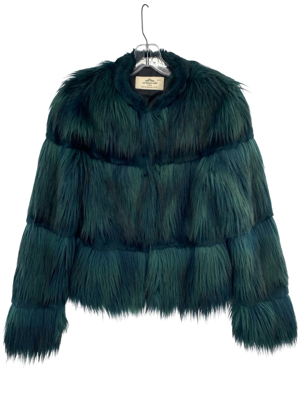 Urban Code Faux Fur Coat Teal Green